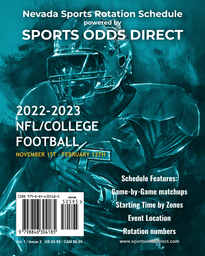 Book 2 of the 2022 NFL/College Football Schedule Now Available for Pre-Order