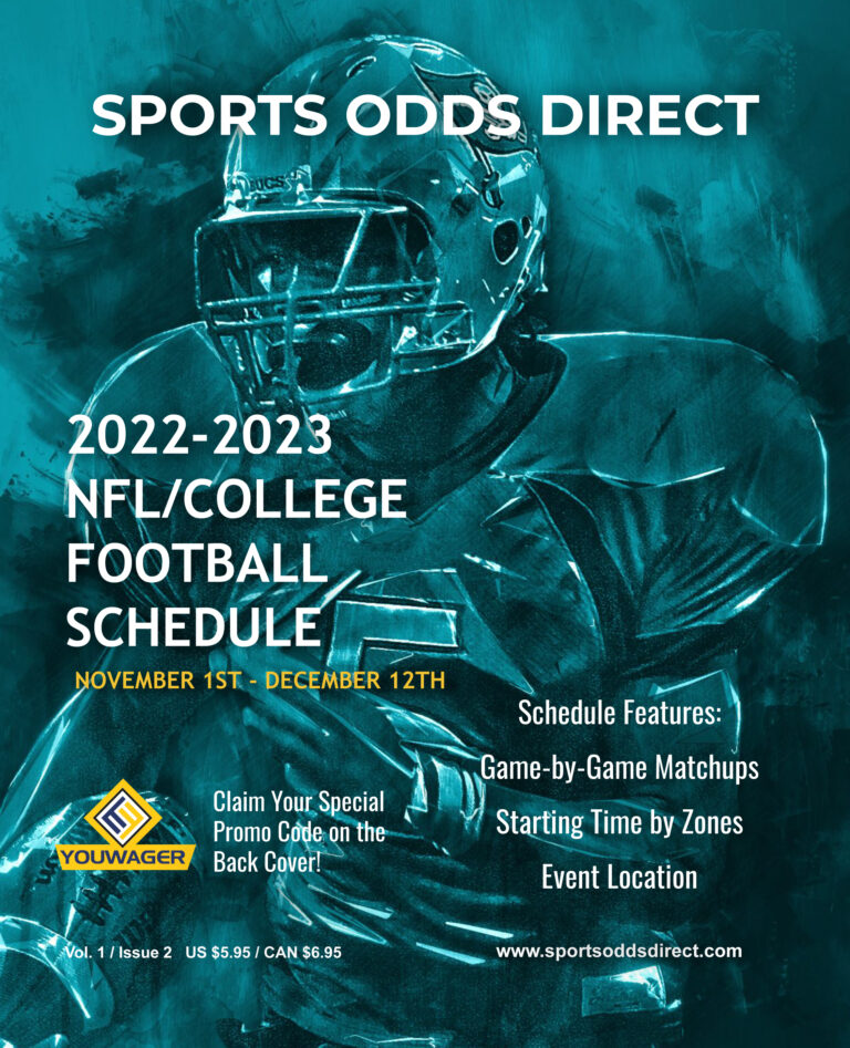 Book 2 of the 2022 NFL/College Football Schedule is Now Available