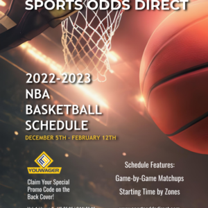 2022-2023 NBA Basketball Schedule - Book 2 (Print Edition)