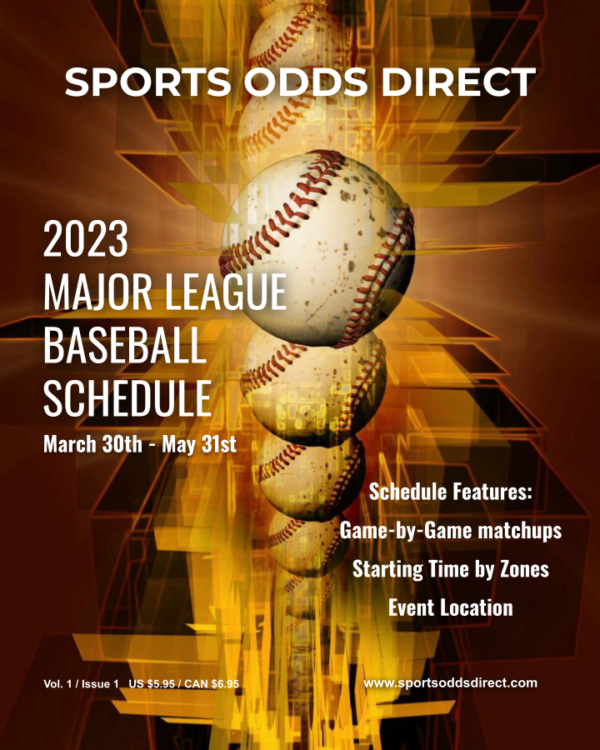 2023 Major LEague Baseball Schedule Book 1